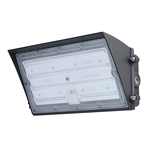 Satco 65-942, LED Semi Cutoff Wall Pack, 45/60/80W, 120-277V, 3000/4000/5000K CCT Selectable, 7243-12436 Lumens, Bronze Finish
