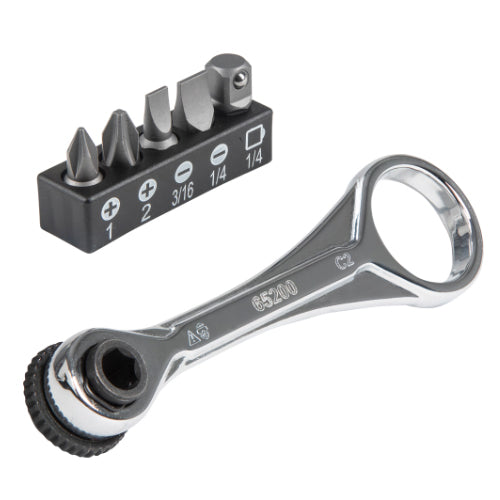 Klein Tools 65200, Slim-Profile Mini Ratchet Set, 5-Piece