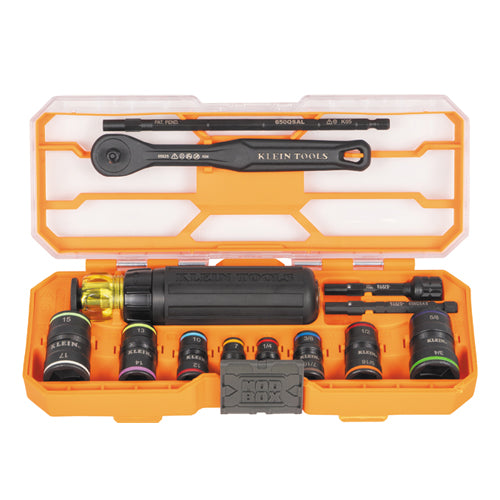 Klein Tools 65242, Flip-16 KNECT™ Ratcheting Impact Flip Socket Screwdriver Set