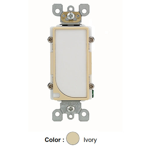 Leviton 6527-I, Decora LED Full Guide Light, 120VAC, Ivory
