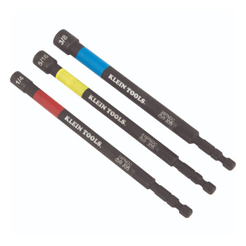 Klein Tools 65411PK3, Magnetic Power Nut Setter 3-Piece Set