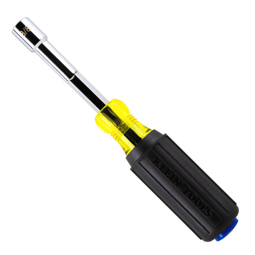 Klein Tools 65438, Color-Coded Hollow-Shaft Heavy-Duty Nut Driver, 3/8-Inch, Blue