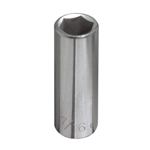 Klein Tools 65610, 1/4-Inch Deep 6-Point Socket, 1/4-Inch Drive