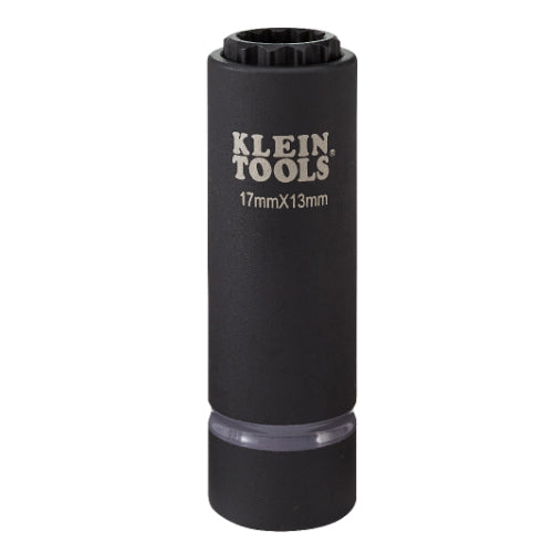 Klein Tools 66051E, 2-in-1 Metric Impact Socket, 12-Point, 17 x 13 mm