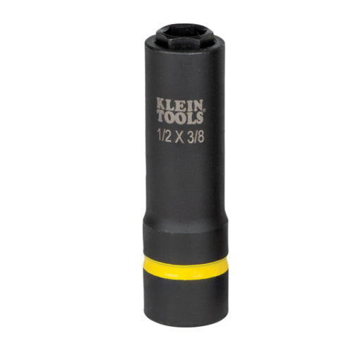 Klein Tools 66061, 2-in-1 Impact Socket, 6-Point, 1/2 and 3/8-Inch