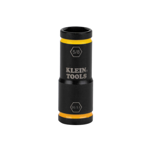 Klein Tools 66075, Flip Impact Socket, 11/16 and 5/8-Inch