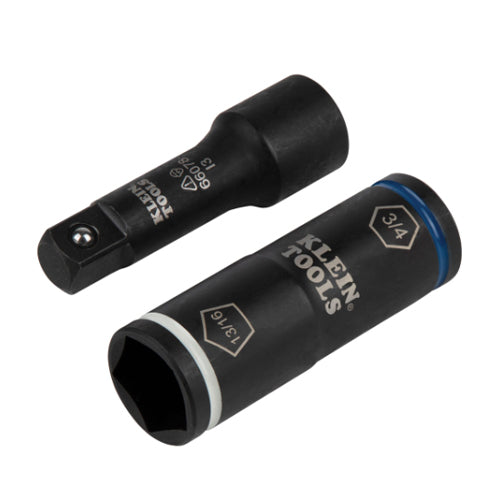 Klein Tools 66080, 2-in-1 Penta/Hex Flip Socket with Adapter