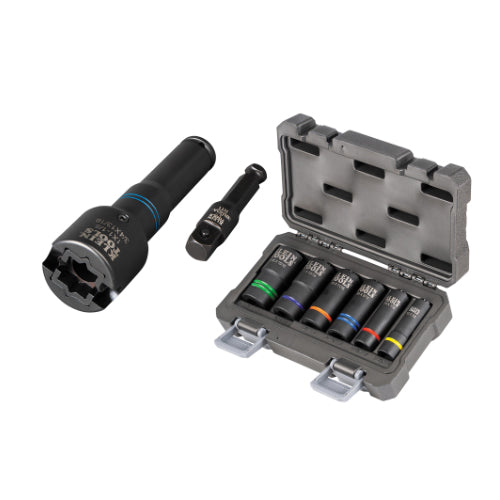 Klein Tools 660KIT2, 6-in-1 Impact Socket Set, 8-Piece