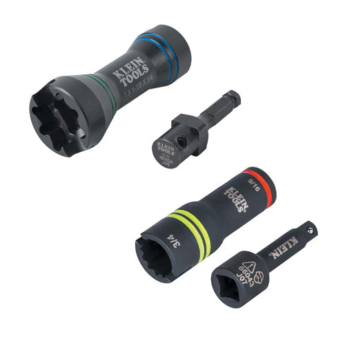 Klein Tools 660KIT3, Impact Socket Set, 4-Piece