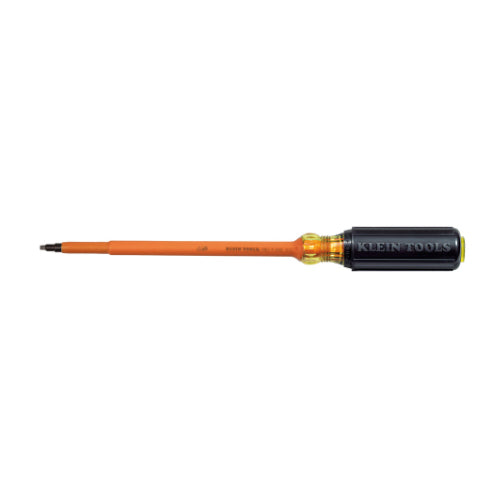 Klein Tools 662-7-INS, Insulated Screwdriver, #2 Square, 7-Inch Round Shank