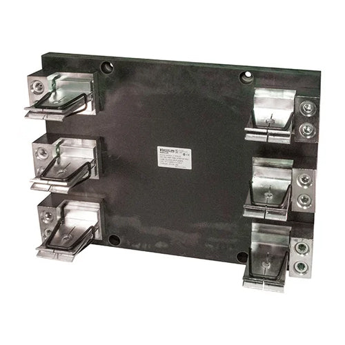 Mersen 6663R, Class R Fuse Block, 3-Pole, 600VAC/DC, 600A, Copper Box In-Line Clip