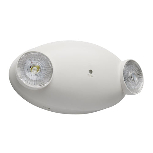 Satco 67-138, Emergency Light, Dual Head, 120/277V, 0.8W, 210 Lumens, 5700K, White Finish