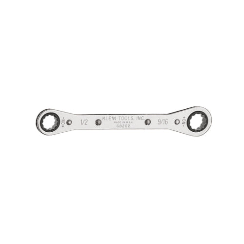 Klein Tools 68202, Ratcheting Box Wrench 1/2 x 9/16-Inch