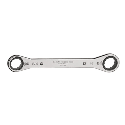 Klein Tools 68206, Ratcheting Box Wrench 13/16 x 7/8-Inch
