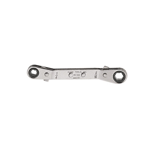 Klein Tools 68234, Reversible Ratcheting Box Wrench 1/4 x 5/16-Inch