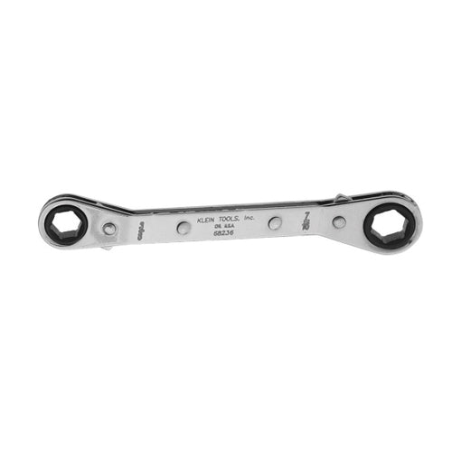 Klein Tools 68236, Reversible Ratcheting Box Wrench 3/8 x 7/16-Inch