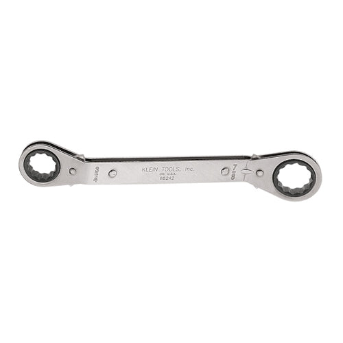 Klein Tools 68242, Reversible Ratcheting Box Wrench, 3/4 x 7/8-Inch