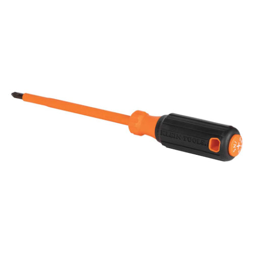 Klein Tools 6836INS, Insulated Screwdriver, #2 Phillips, 6-Inch Round Shank