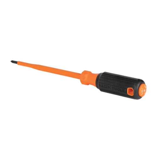 Klein Tools 6856INS, Insulated Screwdriver, #1 Phillips, 6-Inch Round Shank