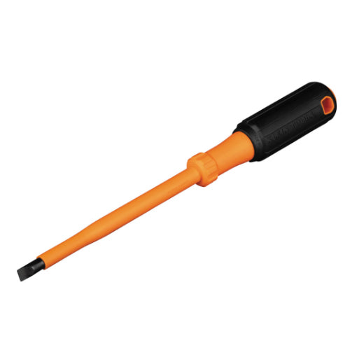 Klein Tools 6866INS, Insulated Screwdriver, 5/16-Inch Cabinet, 6-Inch Round Shank