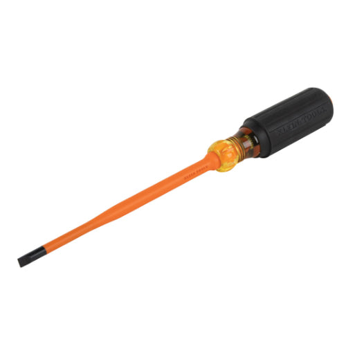 Klein Tools 6926INS, Slim-Tip 1000V Insulated Screwdriver, 1/4-Inch Cabinet, 6-Inch