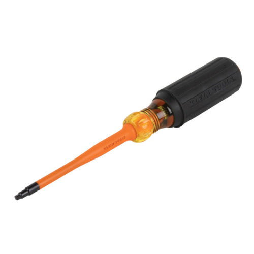 Klein Tools 6944INS, Slim-Tip 1000V Insulated Screwdriver, #2 Square, 4-Inch Round Shank