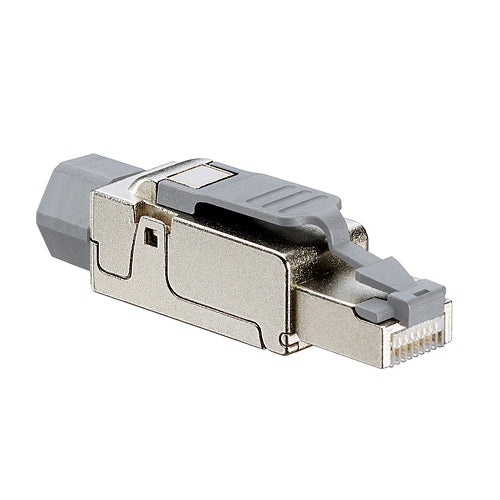 Leviton 6APLG-S6A, Cat 6A Universal Tool-Free Plug, Silver