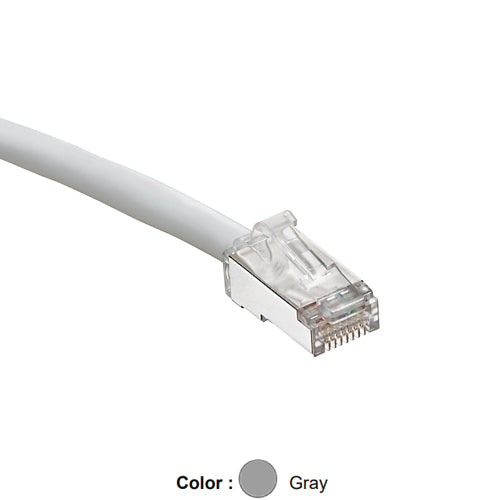 Leviton 6AS10-5S, Cat 6A Universal Patch Cord, 5 ft (1.5 m), Gray