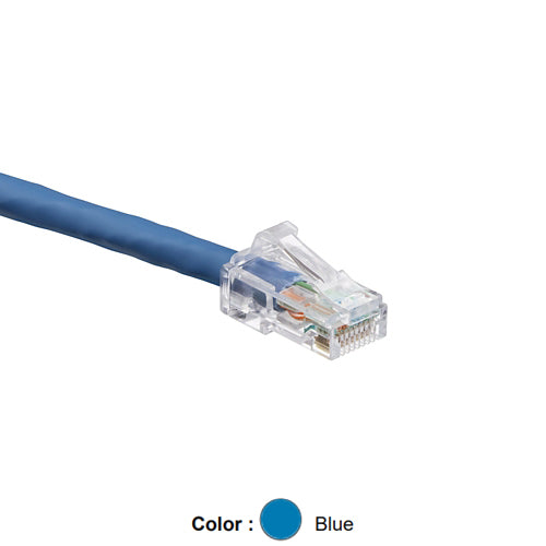 Leviton 6D460-20L, Cat 6 UTP Standard Patch Cord, CM (PVC), 20 ft (6.1 m), Blue