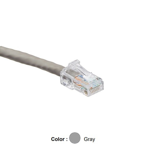 Leviton 6D460-20S, Cat 6 UTP Standard Patch Cord, CM (PVC), 20 ft (6.1 m), Gray