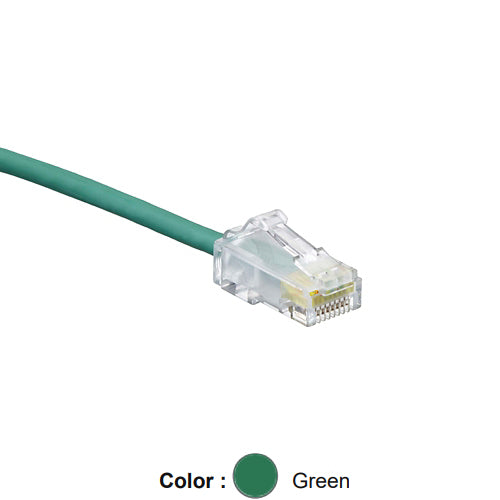 Leviton 6H460-20G, Cat 6 Small Diameter High-Flex Patch Cord, 20 ft (6.1 m), Green