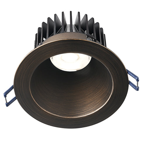 Lotus LD4R-50K-HO-4R-ORB, 4" LED High Output Oil Rubbed Bronze Trim Round Deep Regressed, 18W, 120VAC, 5000K Natural White, 1700 Lumens, Dimmable