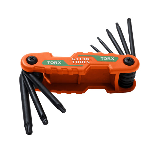 Klein Tools 70540T, Compact Folding Hex Key Set, 8-Key, Torx® Sizes