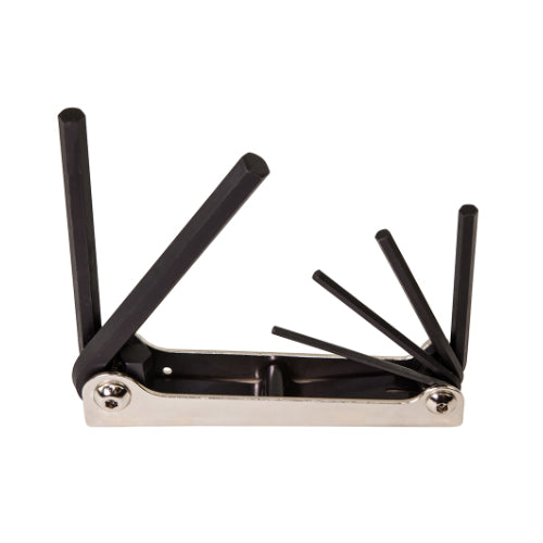 Klein Tools 70580, Folding Hex Key Set, 6-Key, Metric Sizes