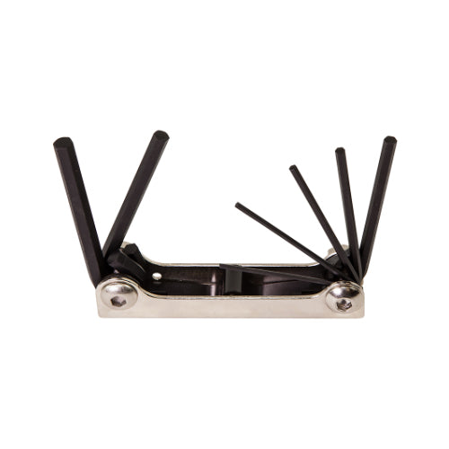 Klein Tools 70582, Folding Hex Key Set, 7-Key, Metric Sizes