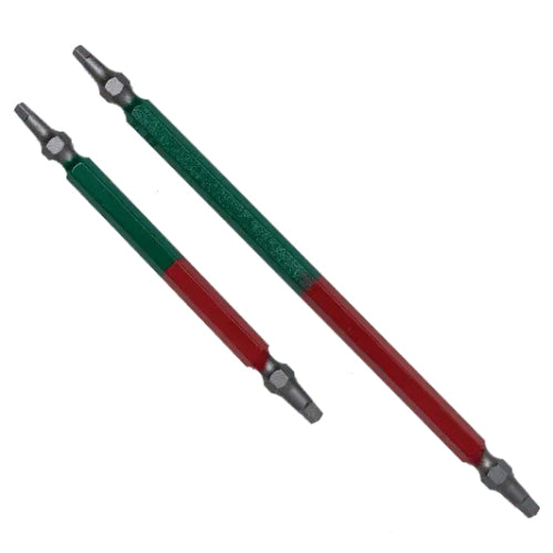 Rack-A-Tiers 72126GR, Driver Bit,  #1 & 2 x 6" Square(Green/Red)