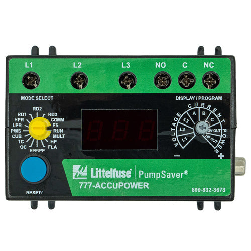 Littelfuse 777-ACCUPOWER, 777 ACCUPOWER Series, 3-Phase Current & Voltage Monitor, 190-480VAC