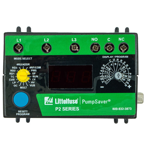 Littelfuse 777-575-KW/HP-P2, 777-KW/HP-P2 Series, 3-Phase Current & Voltage Monitor, 500-600VAC, 2-800A (external CTs required above 90A)