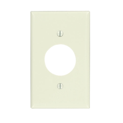 Leviton 78004, 1-Gang Single 1.406 Inch Hole Device Receptacle Wallplate, Standard Size, Thermoset, Device Mount, Light Almond, 5 Packs