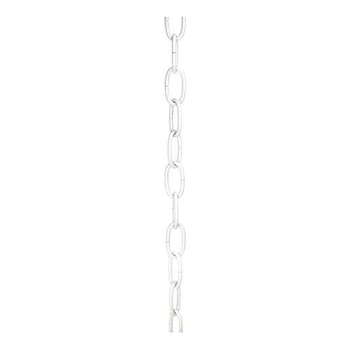 Satco 79-458, 8 Ga. Chain, 1 yd. Len, 35lbs Max, White Finish