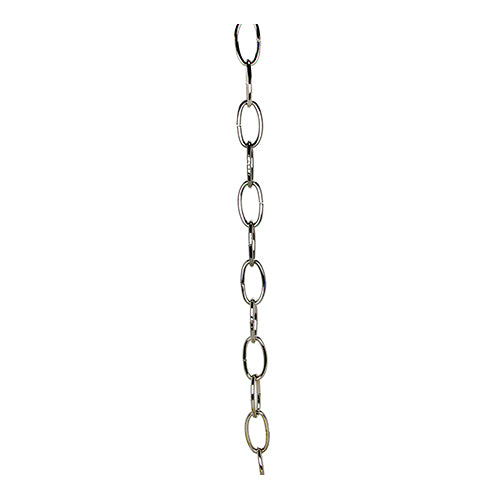 Satco 79-460, 8 Ga. Chain, 1 yd. Len, 35lbs Max, Nickel Finish