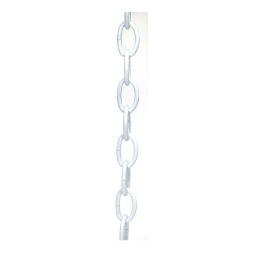 Satco 79-466, 4 Ga. Chain, 1 yd. Len, 50lbs Max, White Finish