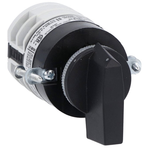 Lovato 7GN1291U11, Rotary Cam Switch 7GN Series, ON-OFF Switch, 2 Poles 16A, For Front Mounting with Black Handle without Front Plate for Hole Ø22mm Fixing