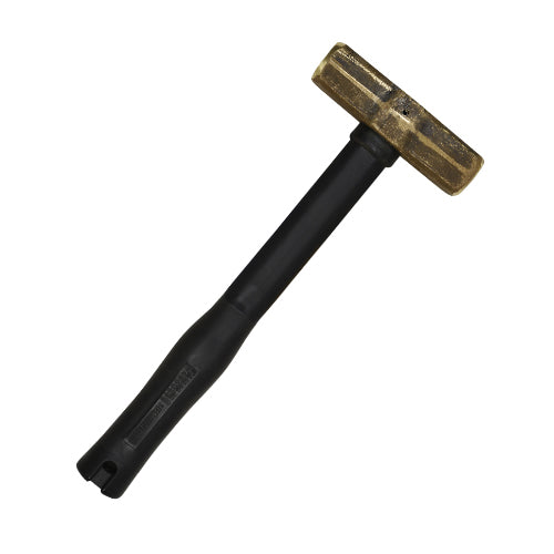 Klein Tools 7HBRFRH04, Brass Sledge Hammer, FGL Rubber Grip, 4-Pound