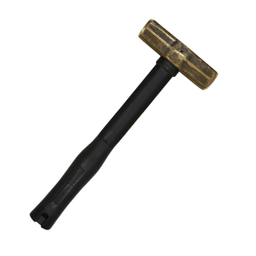Klein Tools 7HBRFRH07, Brass Sledge Hammer, Rubber Handle, 7-Pound