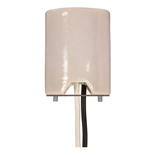 Satco 80-1103, Keyless Porcelain Mogul Socket with 2 Wireways, 1500W, 600V, CSSNP Screw Shell