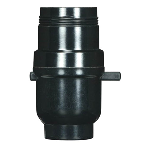 Satco 80-1106, Push-Thru Socket with Metal Bushing, 1/8 IPS Cap, 660W, 250V, Less Set Screw, 50 Packs