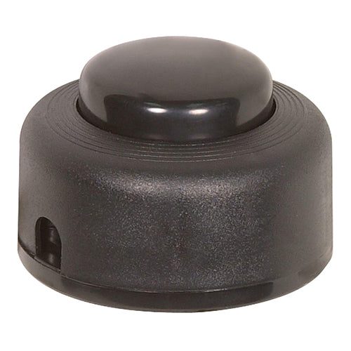 Satco 80-1163, Step-On-Button On/Off Push Switch, 2A-125V/1A-125V/1A-250V, Black Finish