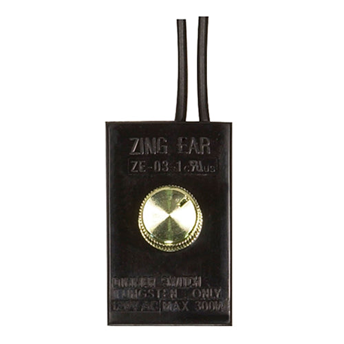 Satco 80-1166, Full Range Table Lamp Dimmer Switch with Phenolic Housing, 300W, 120V, Black and Gold Finish