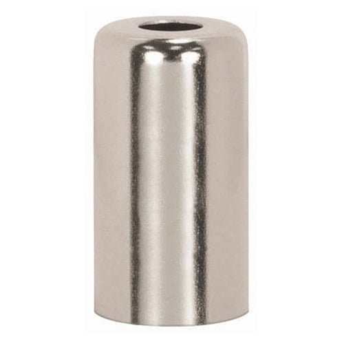 Satco 80-1184, Steel Candle Cups with Nickel Plated, 7/16'' Hole, 1-7/8'' Height, 1'' Diameter, 10 Packs